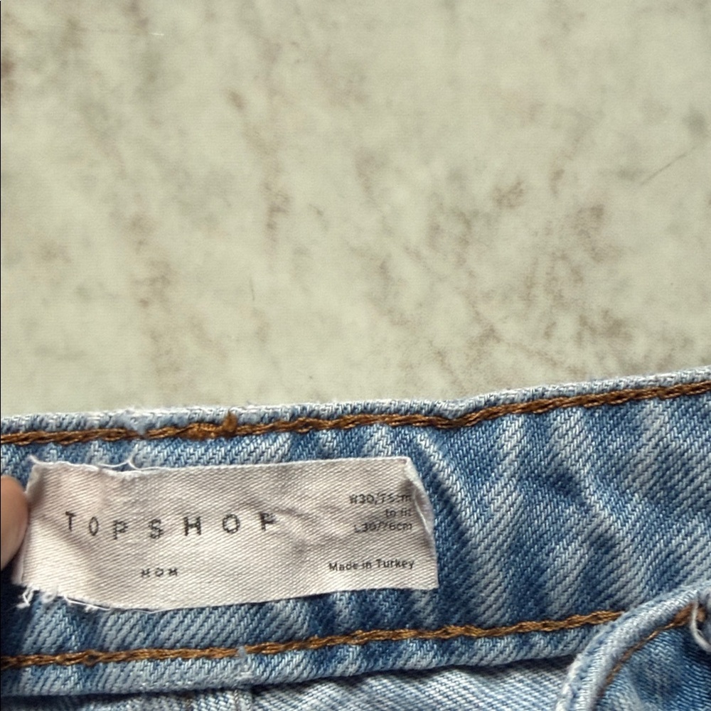 Topshop Light Blue Denim Jeans